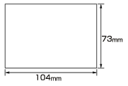 ラベル印刷（レギュラーサイズ）W104×H73mm